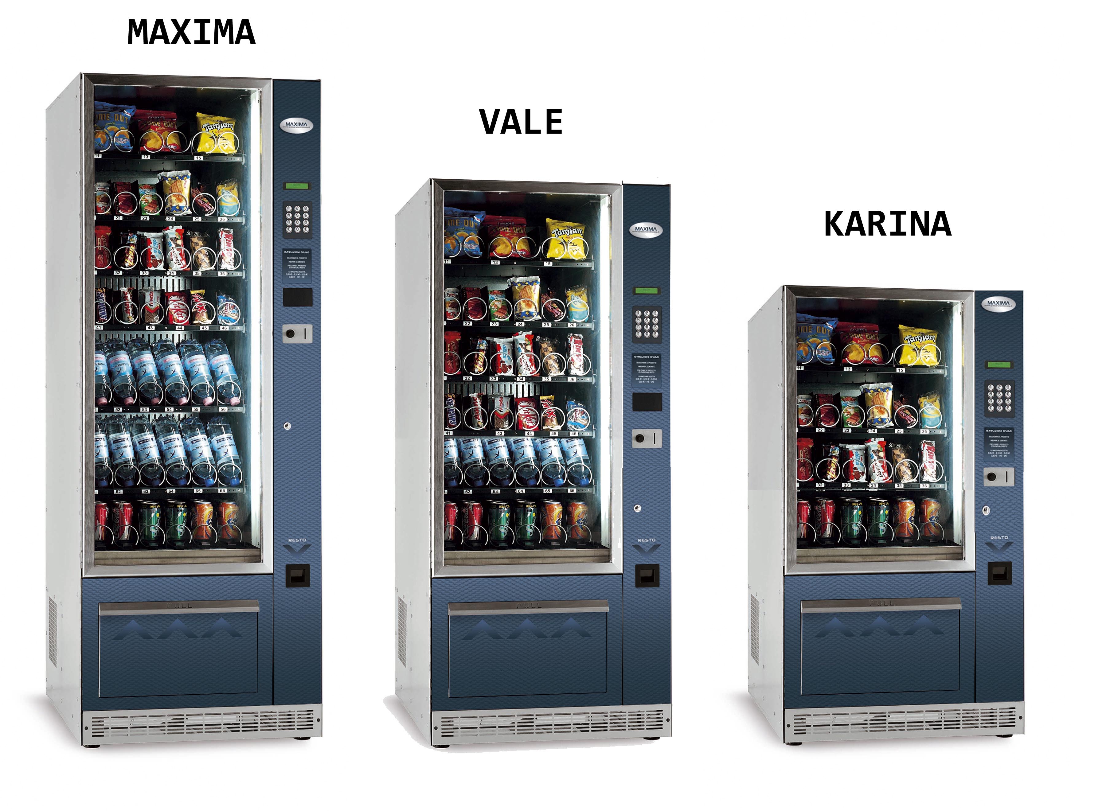 Distributore automatico refrigerato per bibite e snack adatto anche per esterni
