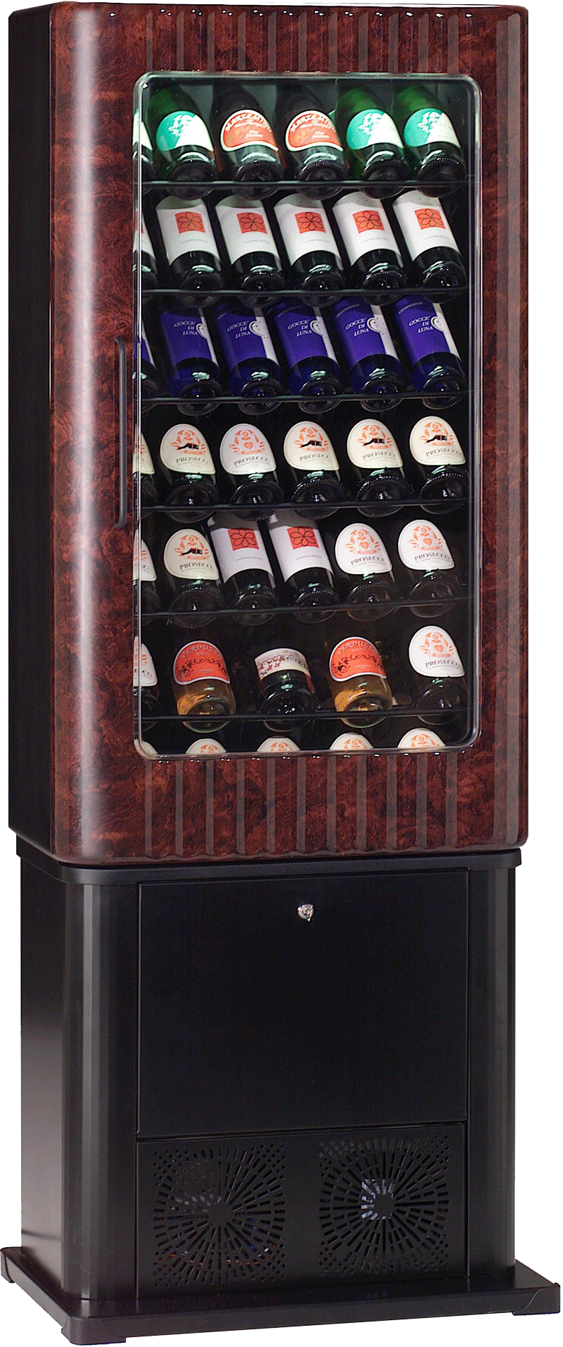 distributore automatico di vino in bottiglie, scatola e sfuso