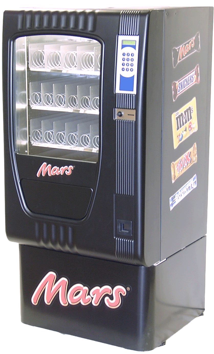 distributore automatico personalizzato snack Mars