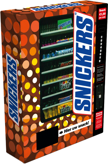 distributori per barrette snickers